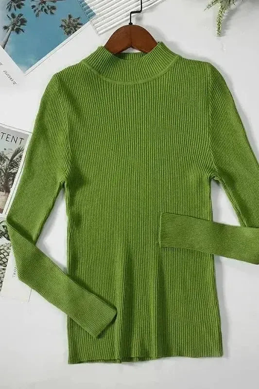 Kirsteen | Ivory Ribbed Roll-Neck Jumper