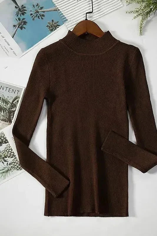Kirsteen | Ivory Ribbed Roll-Neck Jumper