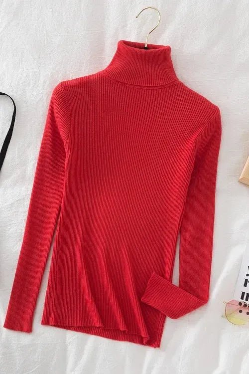 Kirsteen | Ivory Ribbed Roll-Neck Jumper
