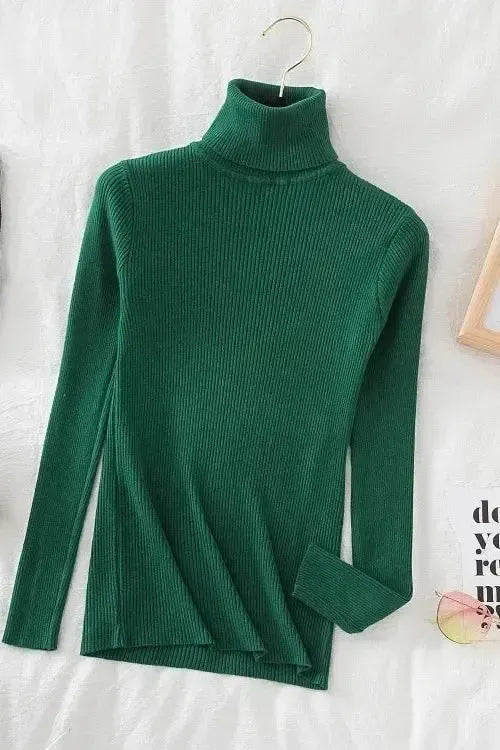 Kirsteen | Ivory Ribbed Roll-Neck Jumper