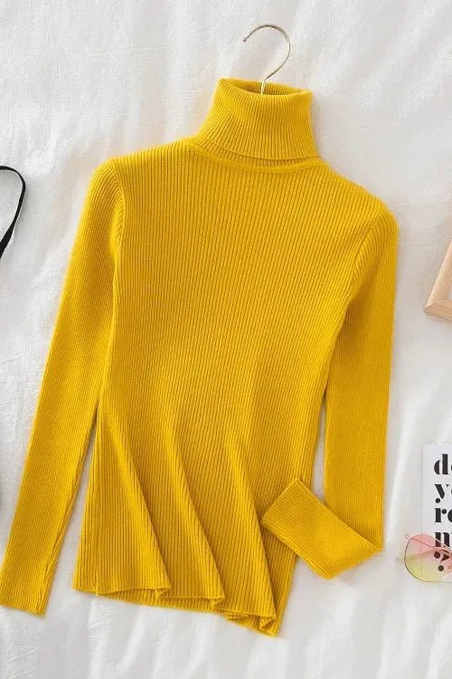 Kirsteen | Ivory Ribbed Roll-Neck Jumper