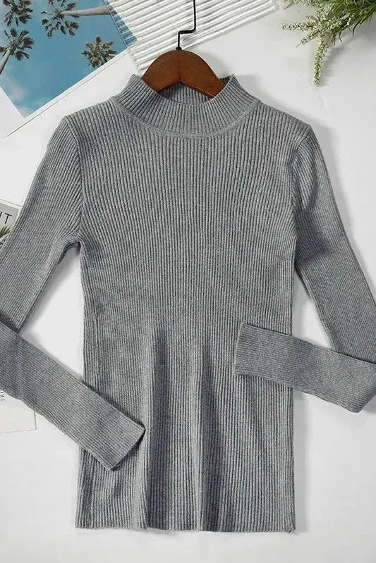 Kirsteen | Ivory Ribbed Roll-Neck Jumper