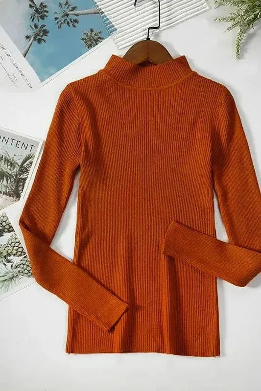 Kirsteen | Ivory Ribbed Roll-Neck Jumper