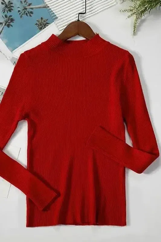 Kirsteen | Ivory Ribbed Roll-Neck Jumper