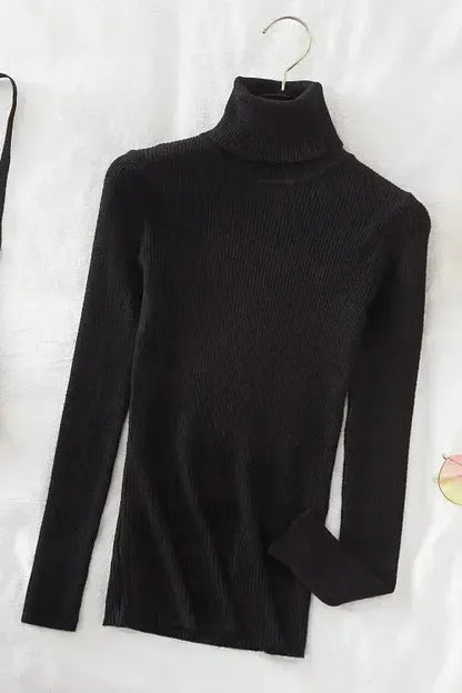 Kirsteen | Ivory Ribbed Roll-Neck Jumper
