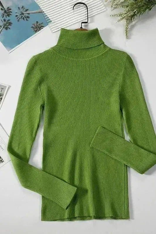 Kirsteen | Ivory Ribbed Roll-Neck Jumper