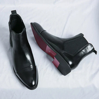 Kieran | Black Chelsea Dress Boots