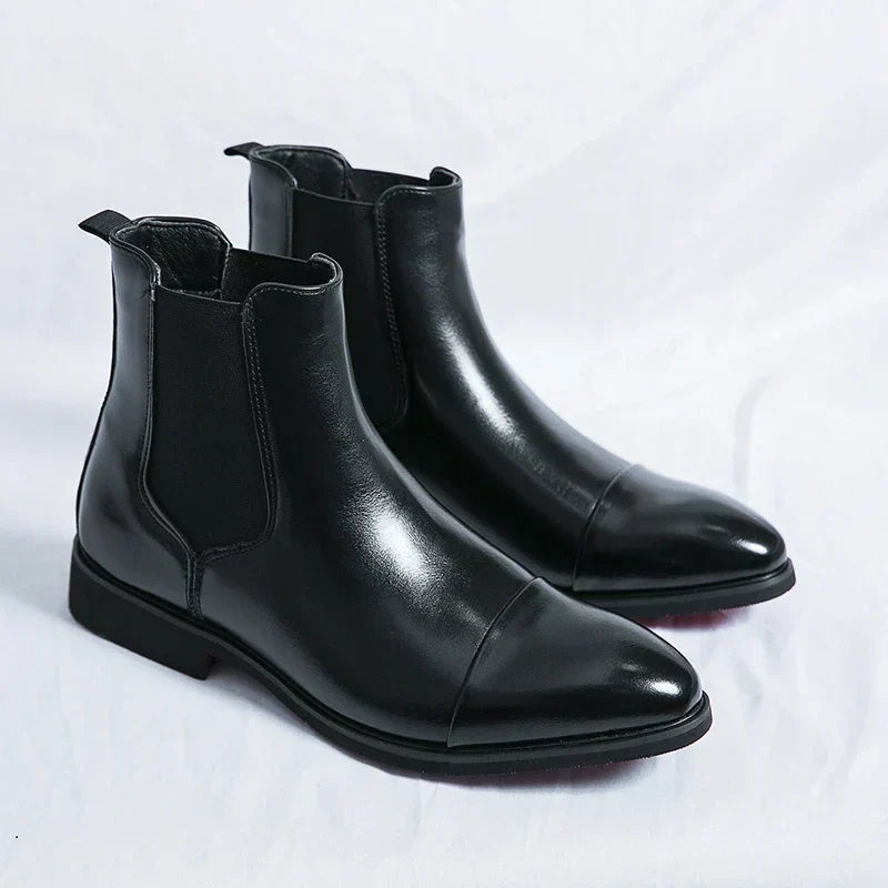 Kieran | Black Chelsea Dress Boots