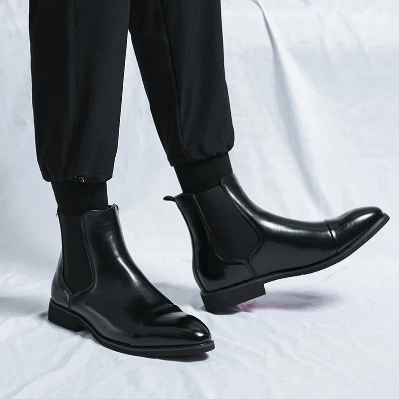Kieran | Black Chelsea Dress Boots