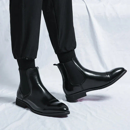 Kieran | Black Chelsea Dress Boots