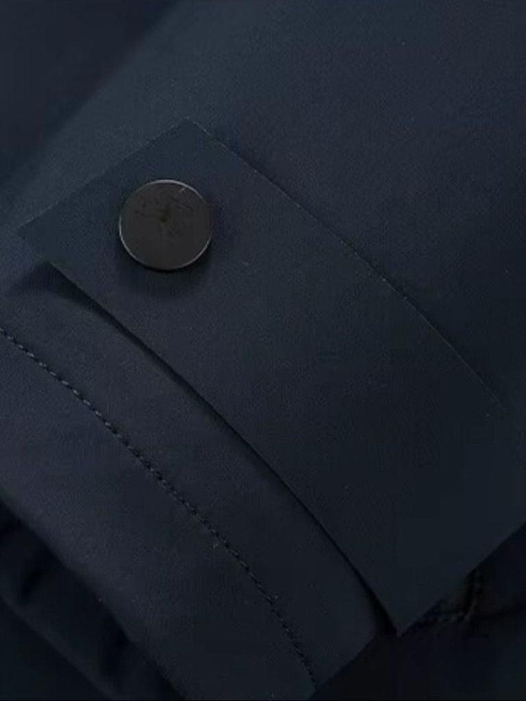 Edward | Navy Layered Winter Coat