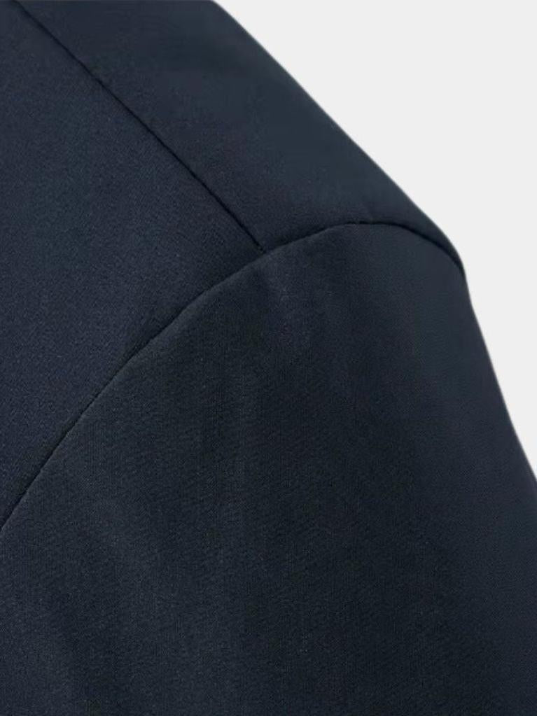Edward | Navy Layered Winter Coat