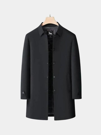 Edward | Navy Layered Winter Coat