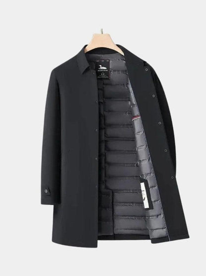 Edward | Navy Layered Winter Coat