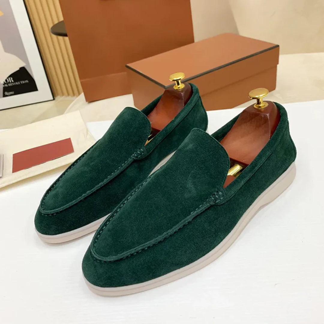 William | Classic Suede Penny Loafers