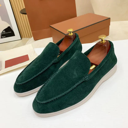 William | Classic Suede Penny Loafers