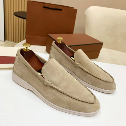 William | Classic Suede Penny Loafers