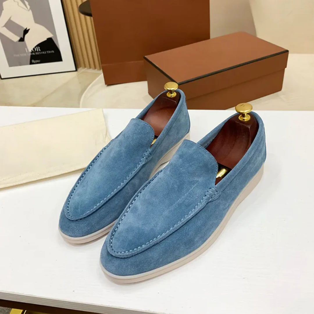 William | Classic Suede Penny Loafers