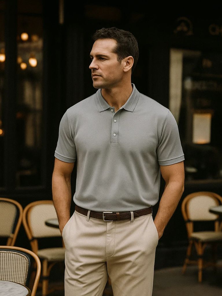 Clifford | Grey Classic Polo Shirt
