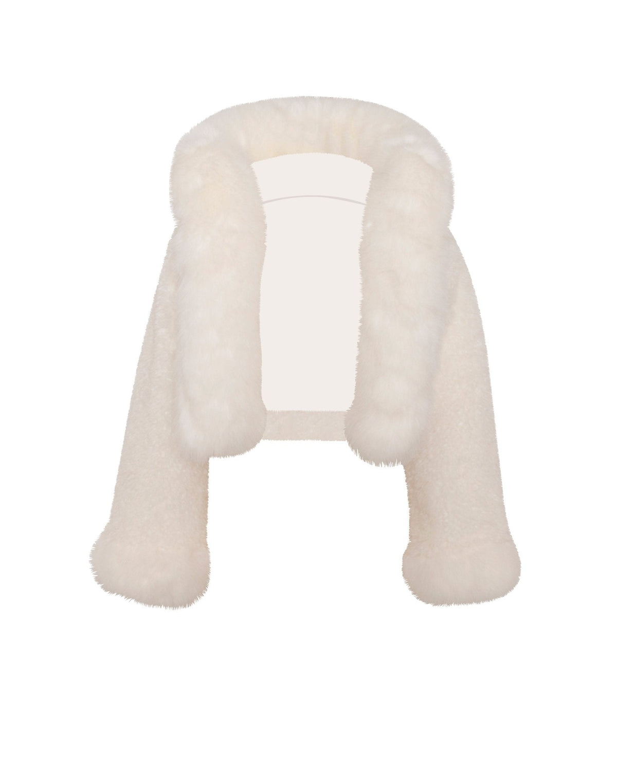 Kara | White Faux-Fur Jacket