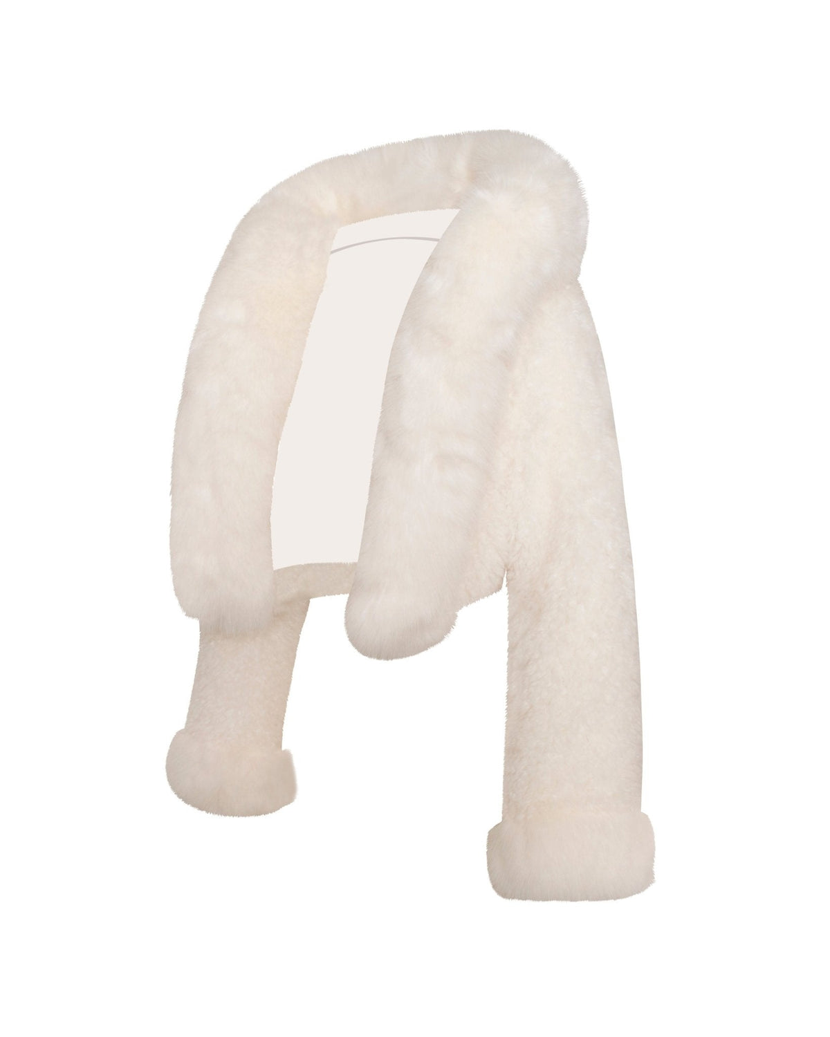 Kara | White Faux-Fur Jacket