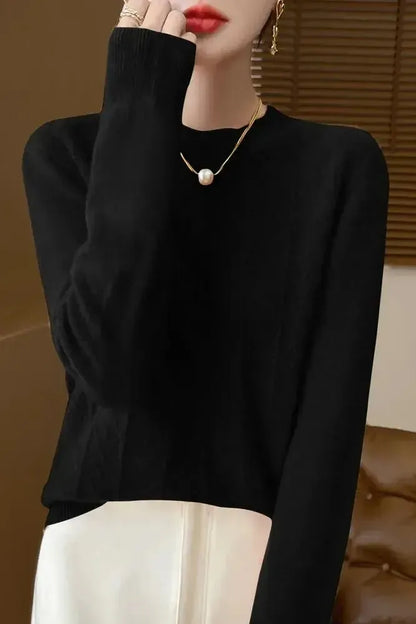 Kara | Orange Diamond-Knit Jumper