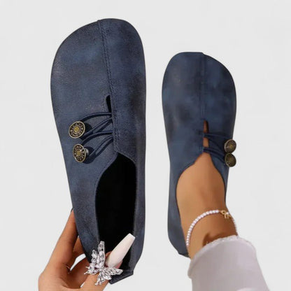 Clara | Beige Knot-Detail Loafers