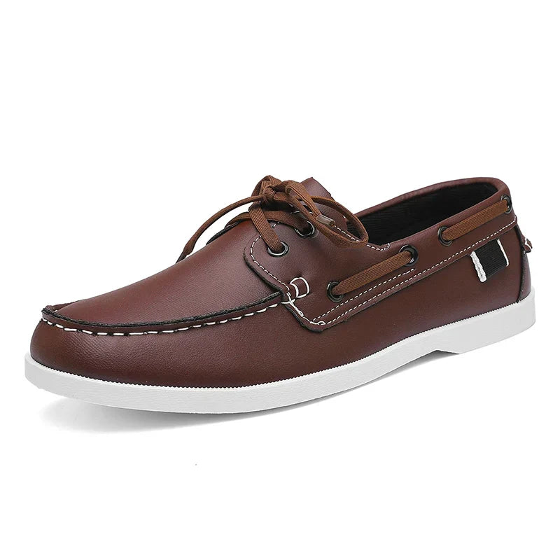 Clive | Black Leather Business Loafers