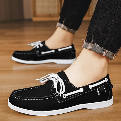 Clive | Black Leather Business Loafers