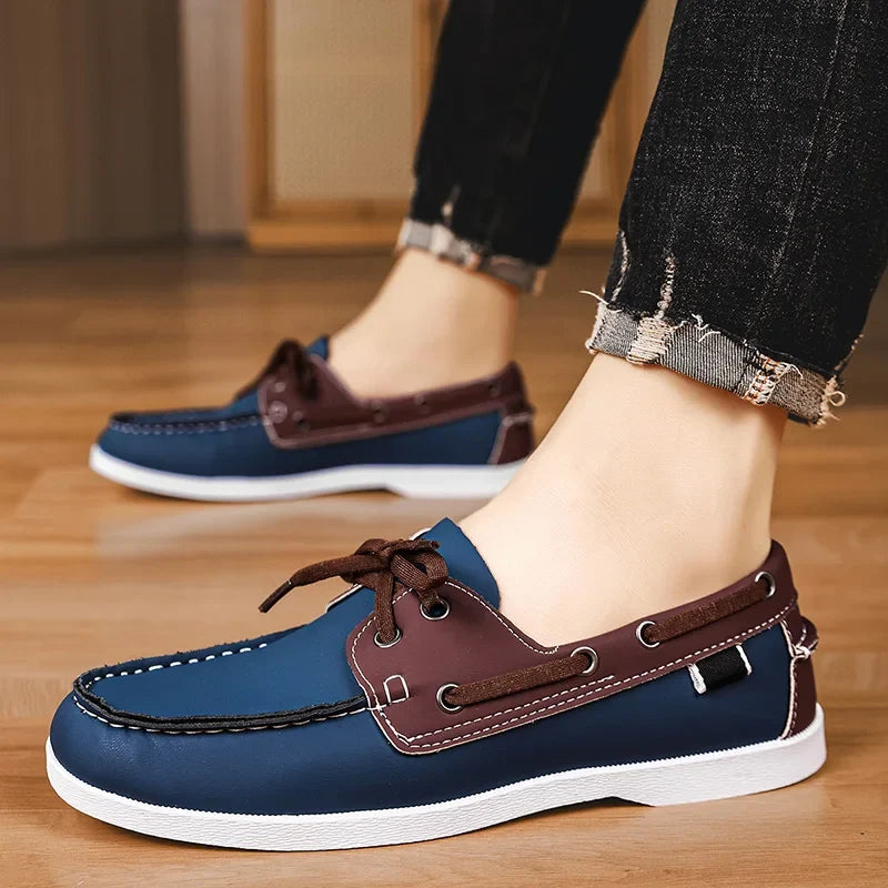 Clive | Black Leather Business Loafers