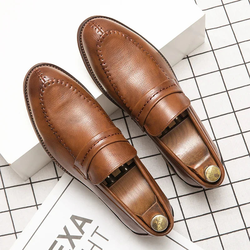 Trevor | Leather Dress Loafers