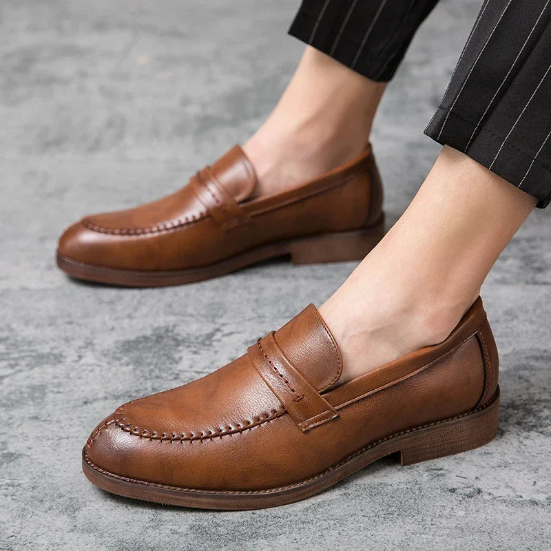 Trevor | Leather Dress Loafers