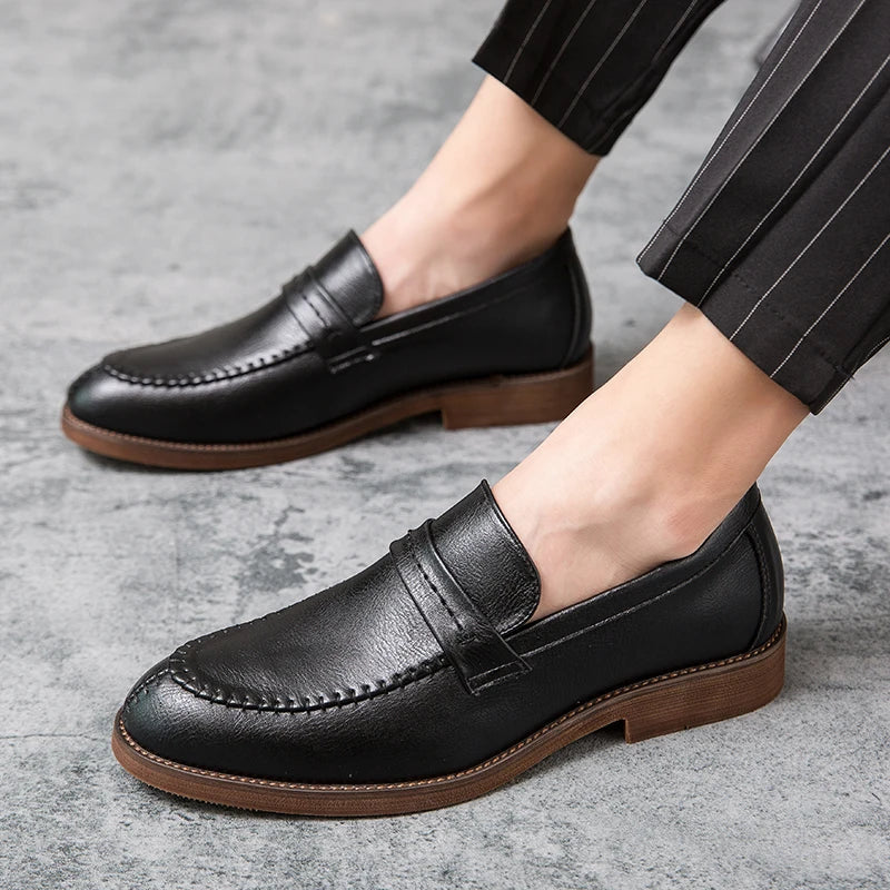 Trevor | Leather Dress Loafers