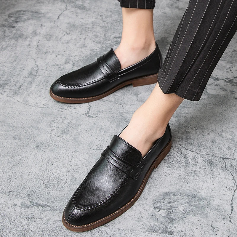Trevor | Leather Dress Loafers