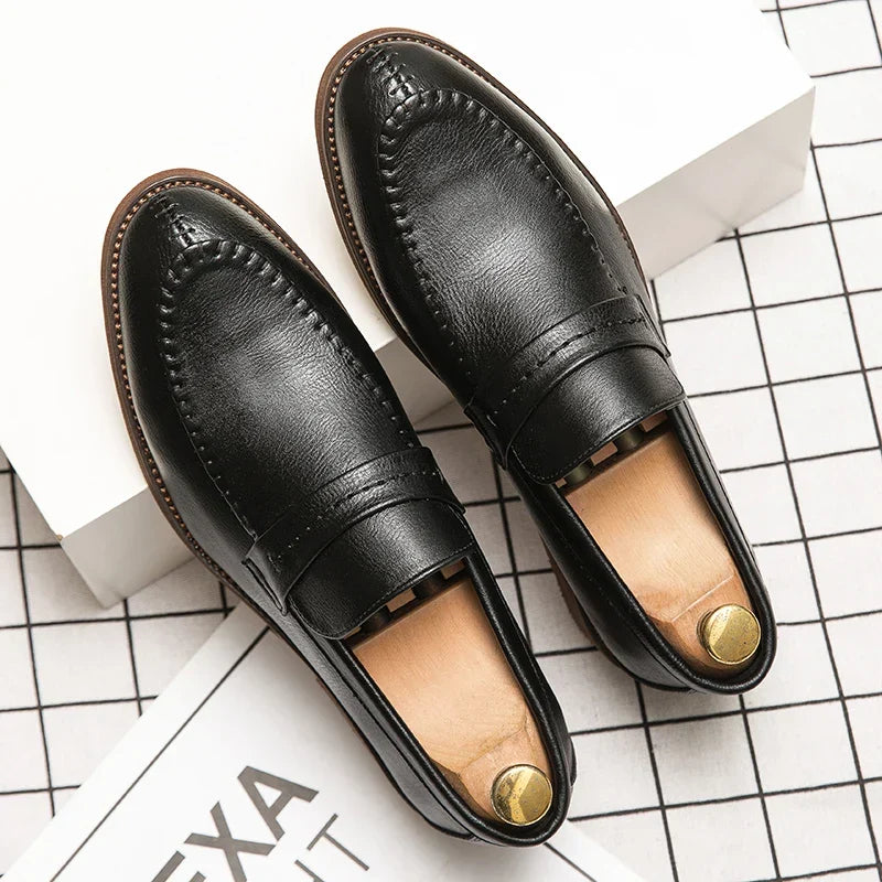 Trevor | Leather Dress Loafers
