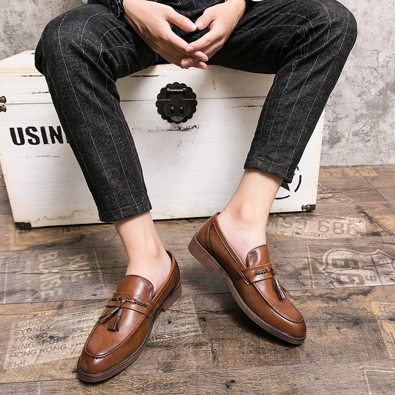 Christopher | Tassel Leather Loafers