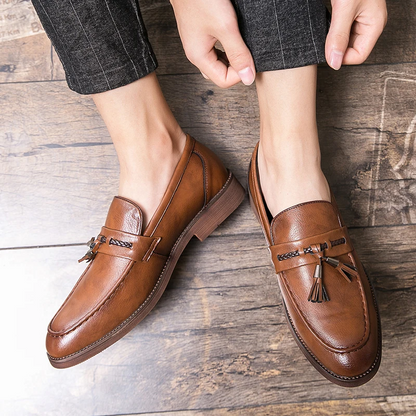 Christopher | Tassel Leather Loafers