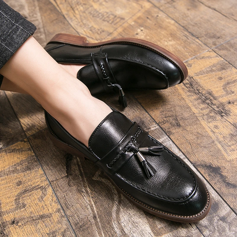 Christopher | Tassel Leather Loafers