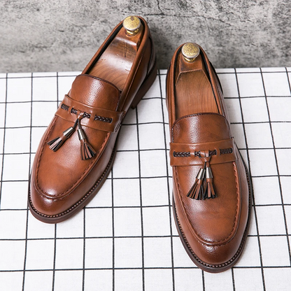 Christopher | Tassel Leather Loafers