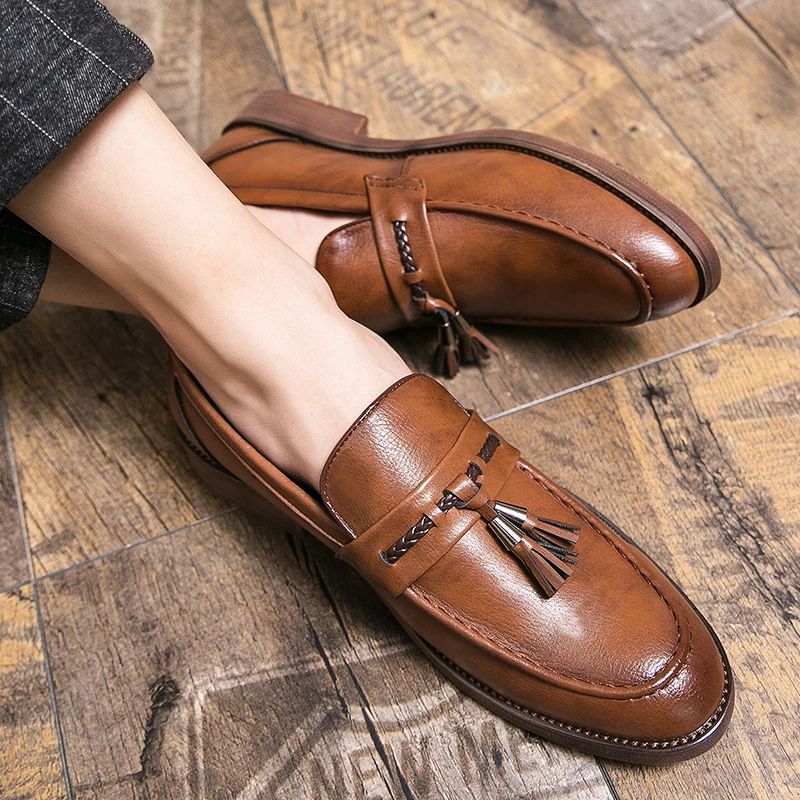 Christopher | Tassel Leather Loafers