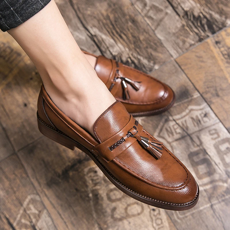 Christopher | Tassel Leather Loafers