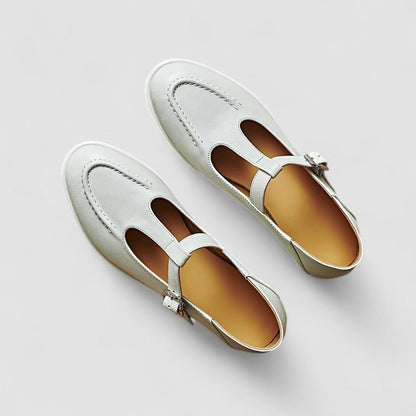 Laurel | Black Flat Mary Jane Shoes