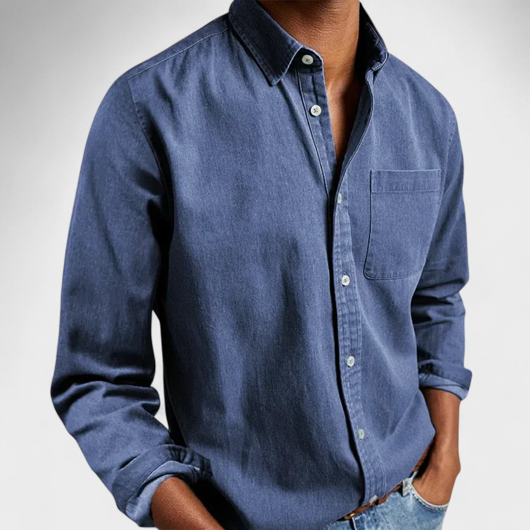 George | Navy Relaxed Button-Down Shirt