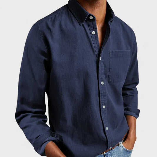 George | Navy Relaxed Button-Down Shirt