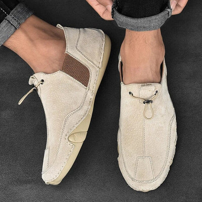 Lachlan | Cream Slip-On Shoes