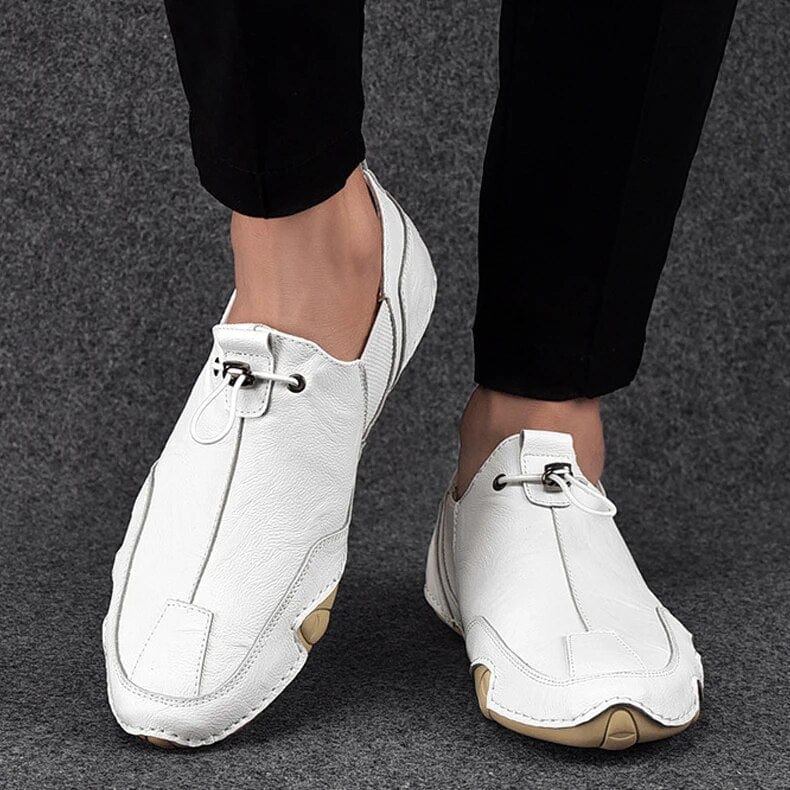 Lachlan | Cream Slip-On Shoes
