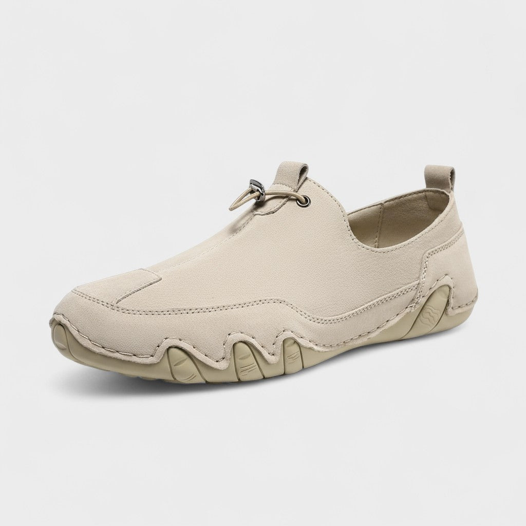Lachlan | Cream Slip-On Shoes