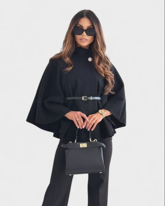 Lea | Belted Cape Jacket