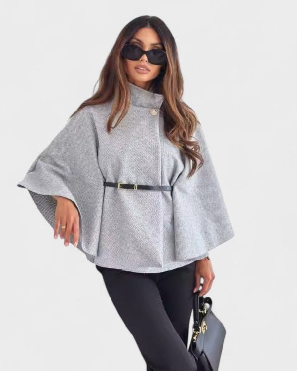 Lea | Belted Cape Jacket
