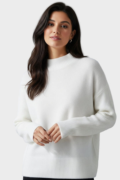 Leanne | Ivory Crew-Neck Jumper